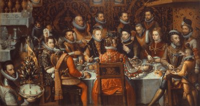 O banquete dos monarcas, c.1579 de Alonso Sánchez Coello